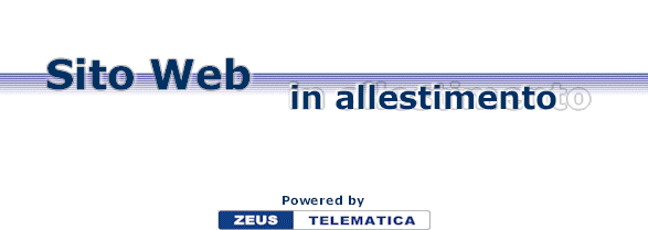 Sito Web in allestimento